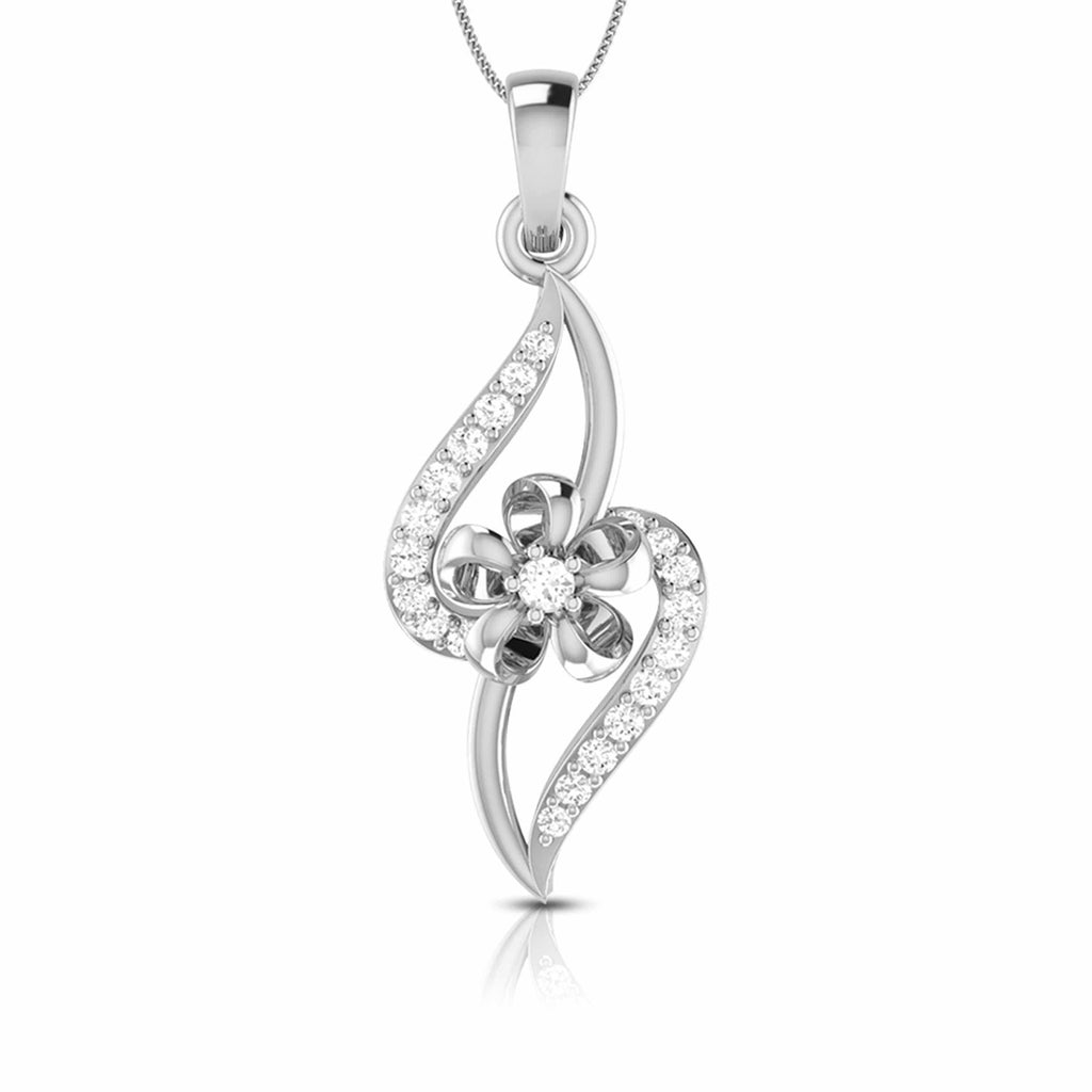 Jewelove™ Pendants & Earrings Pendant only Platinum with Diamond Pendant Set for Women JL PT P 2446