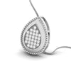Jewelove™ Pendants & Earrings Platinum with Diamond Pendant Set for Women JL PT P 2491