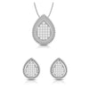 Jewelove™ Pendants & Earrings Pendant Set Platinum with Diamond Pendant Set for Women JL PT P 2491