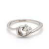 Jewelove™ Rings Ready to Ship - Ring Size 10, Curvy Platinum Solitaire Ring for Women JL PT 510