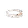 Side Platinum Couple Rings with Rose Gold & Diamonds for Men JL PT 936