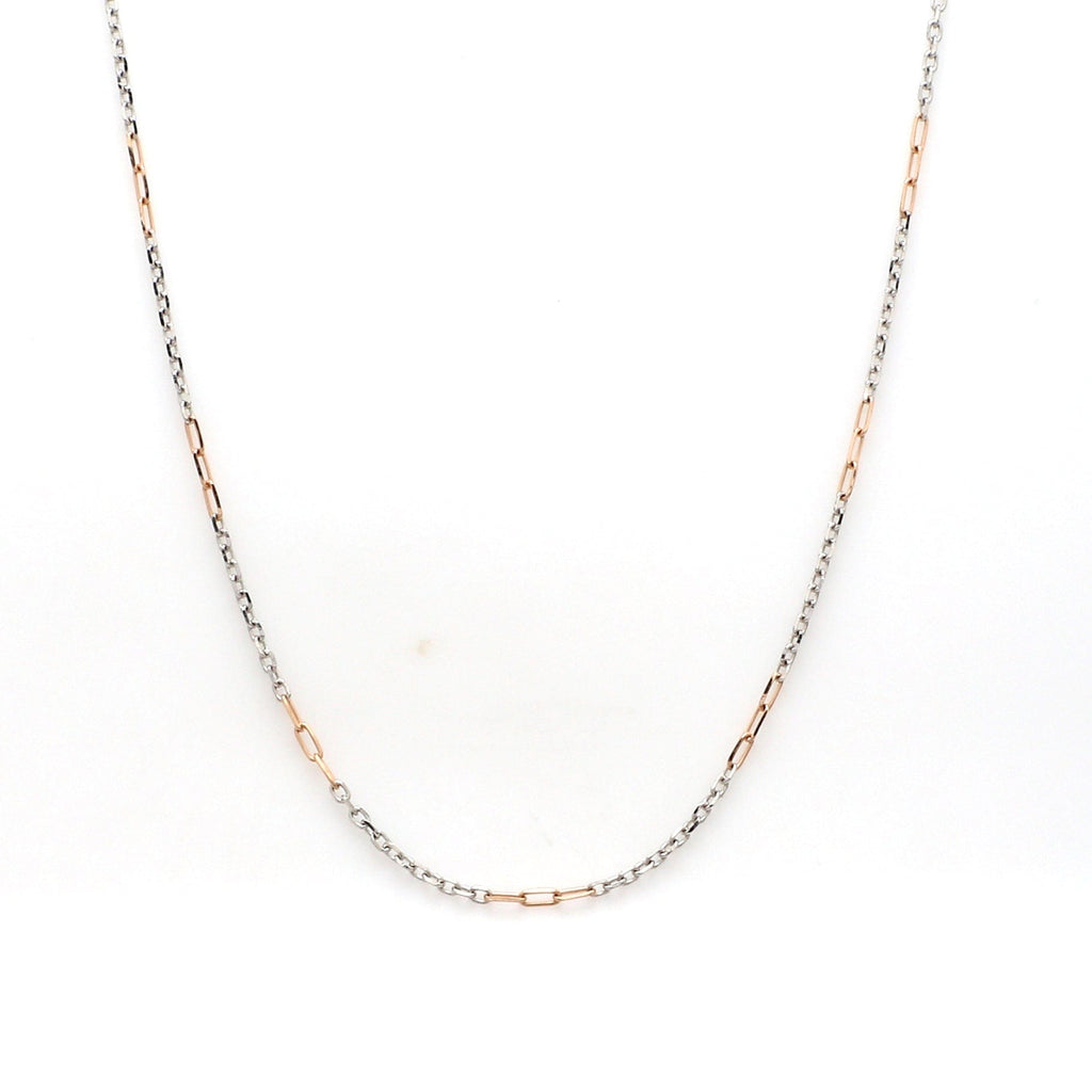 Thin Platinum Rose Gold Chain for Women JL PT CH 954 – Jewelove™