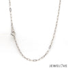 1.5mm Japanese Platinum Flat Cable Chain for Unisex JL PT CH 1222   Jewelove™