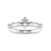 Jewelove™ Rings I VS / Women's Band only 0.30cts Marquise Cut Solitaire Diamond Accents Platinum Ring JL PT 2019