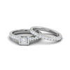 Jewelove™ Rings VS I / Women's Band only 0.40cts Princess Cut Solitaire Platinum Diamond Shank Ring  for Women JL PT RV PR 141