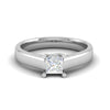 Jewelove™ Rings VS I / Women's Band only 0.50 cts Princess Cut Solitaire Platinum Ring JL PT RS PR 192