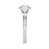 Jewelove™ Rings J VS / Women's Band only 0.50 cts. Single Halo Solitaire Diamond Shank Platinum Ring JL PT RH RD 199