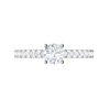 Jewelove™ Rings VS J / Women's Band only 0.50 cts Solitaire Diamond Shank Platinum Ring JL PT RC RD 253