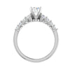 Jewelove™ Rings VS J / Women's Band only 0.50 cts Solitaire Diamond Shank Platinum Ring JL RC RD 258