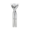 Jewelove™ Rings VS J / Women's Band only 0.50 cts Solitaire Diamond Twisted Shank Platinum Ring JL PT RP RD 129