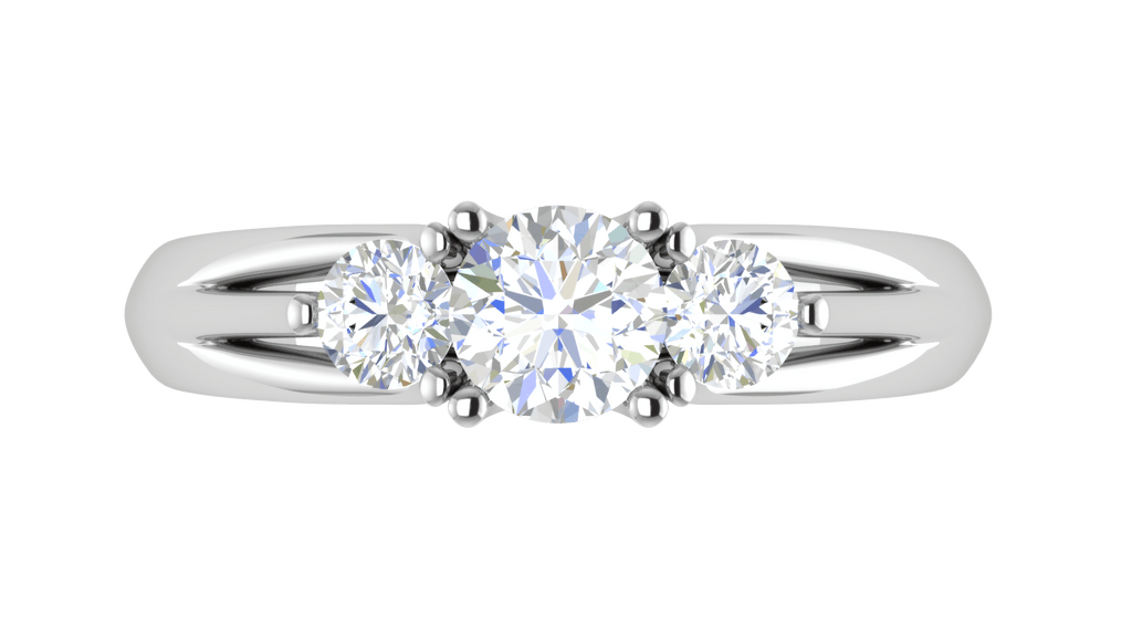 Jewelove™ Rings J VS / Women's Band only 0.50 cts Solitaire Platinum Diamond Ring JL PT R3 RD 162