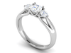 Jewelove™ Rings J VS / Women's Band only 0.50 cts Solitaire Platinum Diamond Ring JL PT R3 RD 162