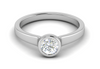 Jewelove™ Rings J VS / Women's Band only 0.50 cts Solitaire Platinum Ring JL PT RB RD 157