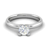 Jewelove™ Rings VS J / Women's Band only 0.50 cts Solitaire Platinum Ring JL PT RS RD 174