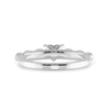 Jewelove™ Rings I VS / Women's Band only 0.50cts Heart Cut Solitaire with Marquise Cut Diamond Accents Platinum Ring JL PT 2016-A
