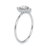 Jewelove™ Rings Women's Band only / VS J 0.50cts. Solitaire Platinum Diamond Halo Engagement Ring JL PT 0662