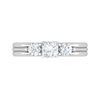Jewelove™ Rings I VS / Women's Band only 0.70 cts. Princess Cut Solitaire Platinum Diamond Ring JL PT R3 PR 142