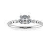 Jewelove™ Rings J VS / Women's Band only 0.70cts Solitaire Diamond Accents Platinum Ring JL PT 1202-B