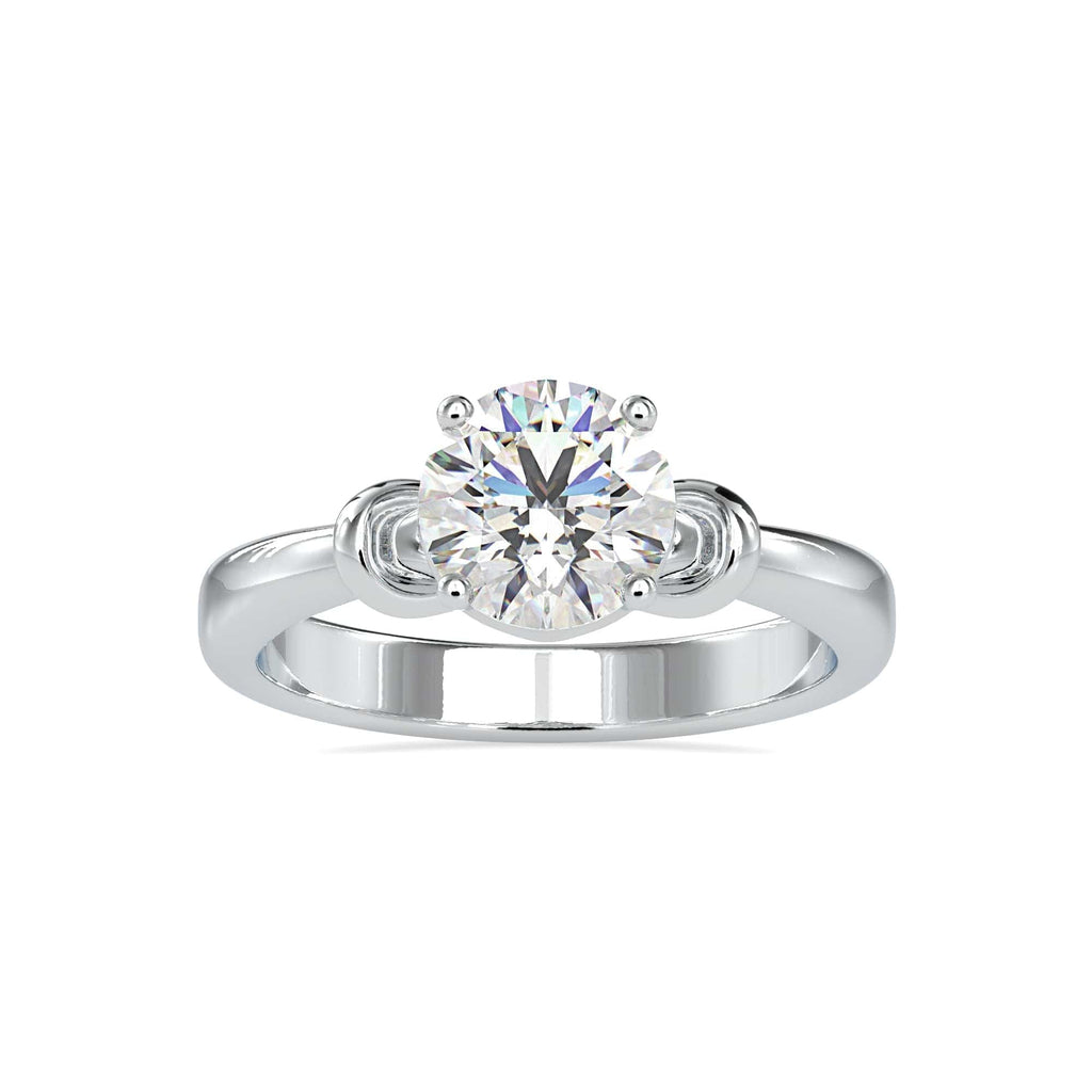 Jewelove™ Rings Women's Band only / VS J 0.70cts. Solitaire Platinum Engagement Ring JL PT 0131-B