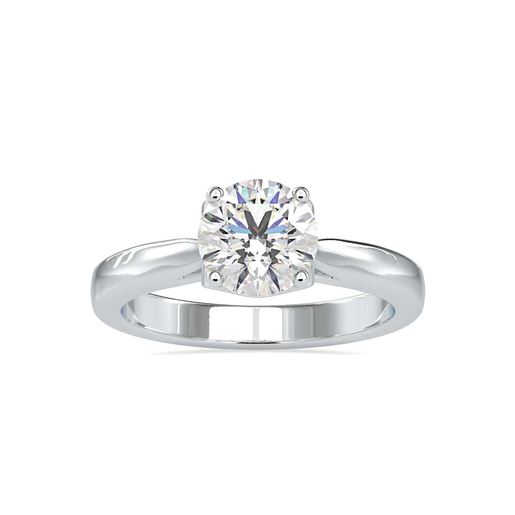 Jewelove™ Rings Women's Band only / VS J 0.70cts. Solitaire Platinum Engagement Ring JL PT 0134-B