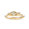 Jewelove™ Rings Women's Band only / VS J 1.00 Carat Solitaire Diamond Accents18K Yellow Gold Ring JL AU 1229Y-C