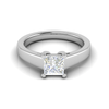 Jewelove™ Rings VS I / Women's Band only 1.00 cts Princess Cut Solitaire Platinum Ring JL PT RS PR 130