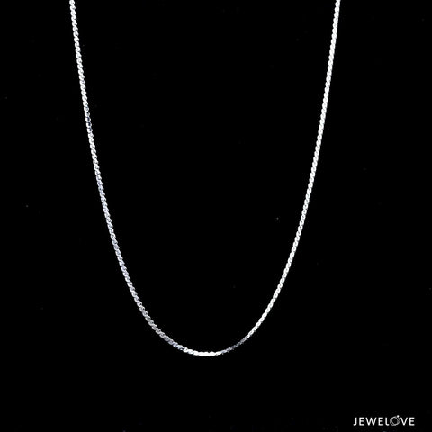 1.25mm Japanese Platinum Chain for Women JL PT CH 1123-A