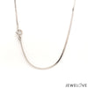 Jewelove™ Chains 18 inches 1.25mm Designer Japanese Platinum Chain for Women JL PT CH 1123-A