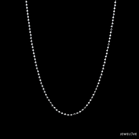 1.25mm Japanese Platinum Balls Chain for Women JL PT CH 1219