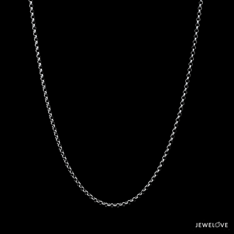 1.25mm Japanese Platinum Rolo Chain for Women JL PT CH 1214-A