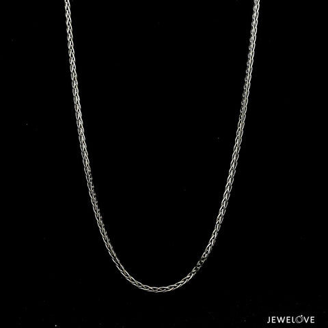 1.25mm Japanese Platinum Wheat Chain JL PT CH 1220-B