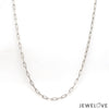 Jewelove™ Chains 1.5mm Japanese Platinum Flat Cable Chain for Unisex JL PT CH 1222