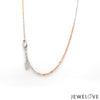 Jewelove™ Chains 1.5mm Japanese Platinum Rose Gold Cable Chain for Women JL PT CH 1134R