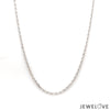 Jewelove™ Chains 1.5mm Platinum Cable Chain for Women JL PT CH 1218