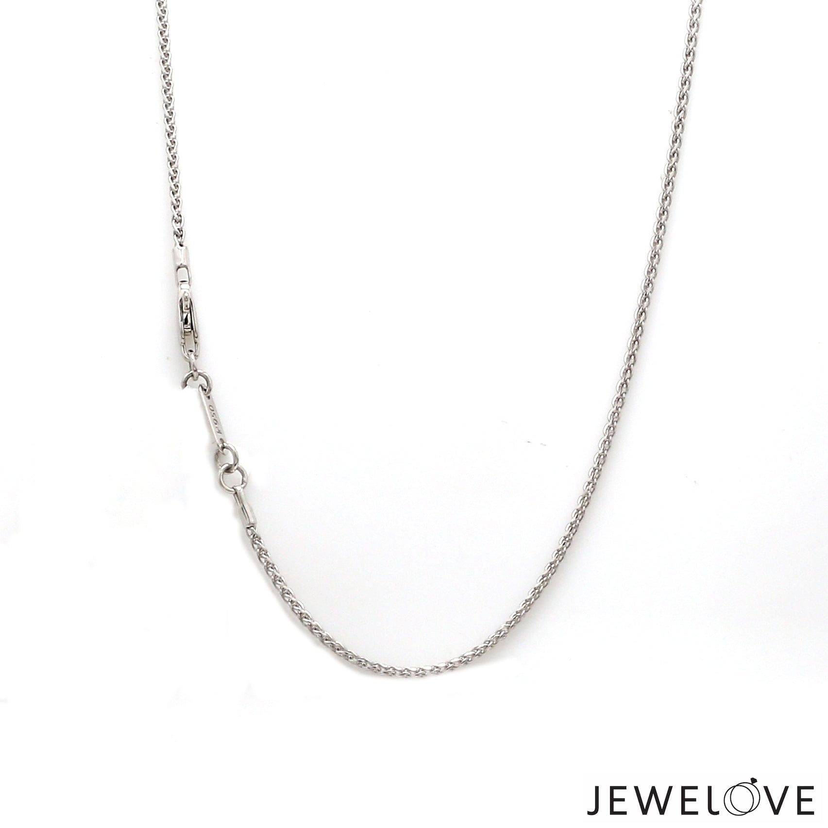 Jewelove™ Chains 1.5mm Platinum Wheat Chain for Unisex JL PT CH 1298
