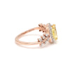 Jewelove™ Rings 1.75cts. Yellow Sapphire 18K Rose Gold Diamond Ring for Women JL AU 1356R