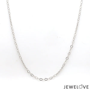 Jewelove™ Chains 1.75mm Links Platinum Chain for Women JL PT CH 1294