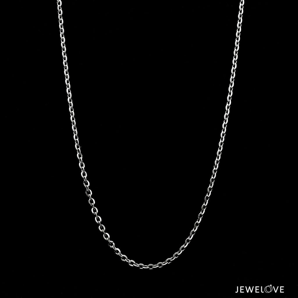 Jewelove™ Chains 1.75mm Platinum Cable Chain for Women JL PT CH 1215-B