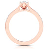 Jewelove™ Rings Women's Band only / VS J 1-Carat 18K Rose Gold Solitaire Ring JL AU G 107R-C