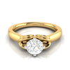 Jewelove™ Rings Women's Band only / VS J 1-Carat 18K Yellow Gold Solitaire Ring JL AU G 114Y-C