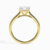 Jewelove™ Rings Women's Band only / VS I 1 Carat Princess Cut Solitaire 18K Yellow Gold Ring JL AU 19002Y-C