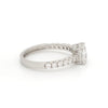 Jewelove™ Rings I VS / Women's Band only 1-Carat Princess Cut Solitaire Diamond Shank Platinum Ring JL PT 1313-C