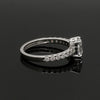 Jewelove™ Rings I VS / Women's Band only 1-Carat Princess Cut Solitaire Diamond Shank Platinum Ring JL PT 1313-C