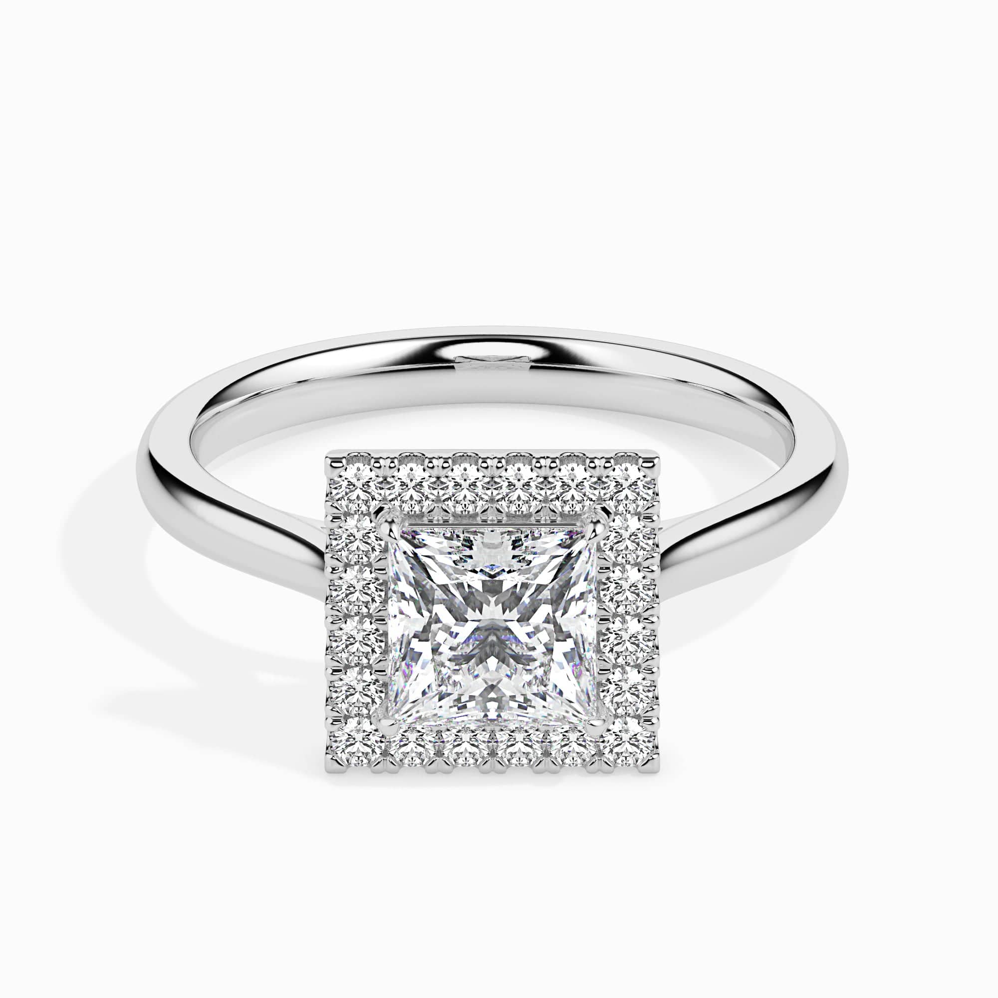 1-2 Carat Princess Cut Moissanite Engagement Ring from Black Diamonds New  York
