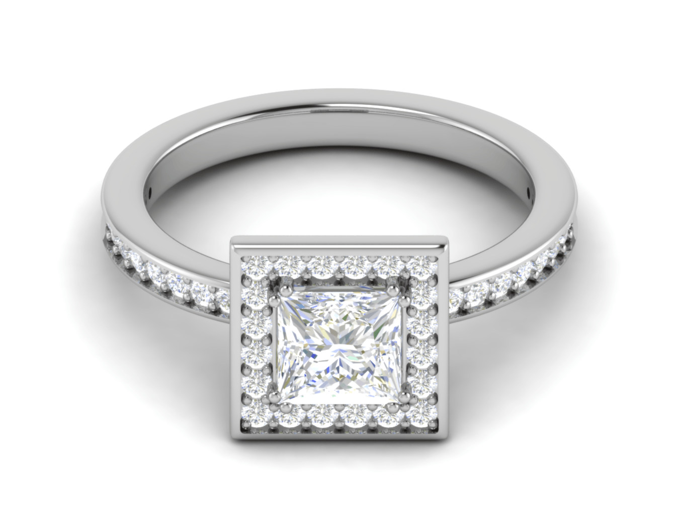 Light Heart® Lab Grown Diamond Princess Solitaire Ring (1 ct.)