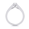 Jewelove™ Rings J VS / Women's Band only 1-Carat Raised Solitaire Platinum Diamond Shank Engagement Ring JL PT G 120-C