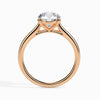 Jewelove™ Rings Women's Band only / VS J 1-Carat Solitaire 18K Rose Gold Ring for Women JL AU 19001R-C
