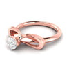 Jewelove™ Rings Women 's Band only / J VS 1-Carat Solitaire 18K Rose Gold Ring JL AU G 112R-C