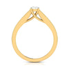 Jewelove™ Rings Women's Band only / VS J 1-Carat Solitaire 18K Yellow Gold Diamond Shank Ring JL AU G 120Y-C
