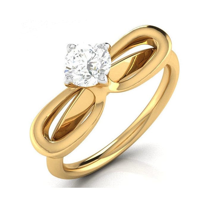 Jewelove™ Rings Women 's Band only / J VS 1-Carat Solitaire 18K Yellow Gold Ring JL AU G 112Y-C